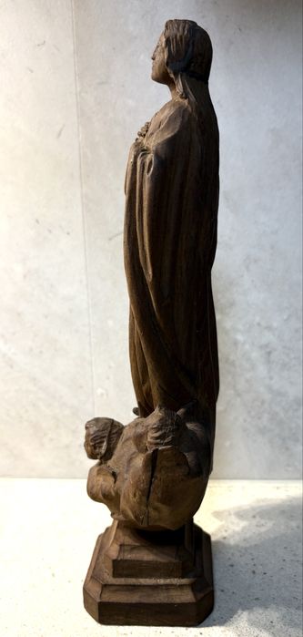 Antiga escultura “N.S. da Imaculada Conceição” em madeira