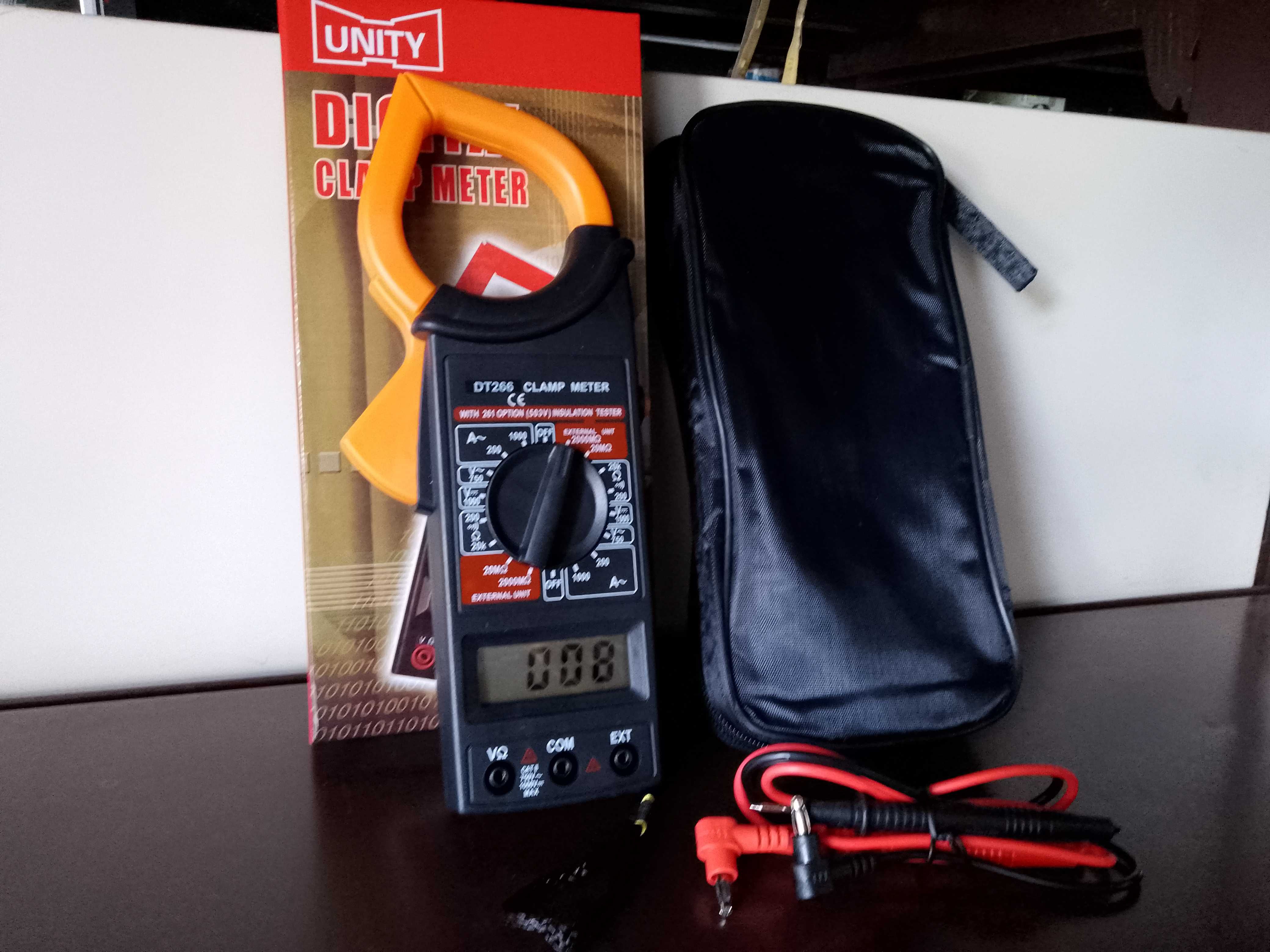 MIERNIK MULTIMETR CĘGOWY CYFROWY elektroniczny LCD nowy oryg zapakowan