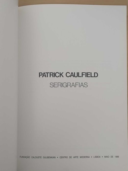Catálogo Patrick Caulfield. Serigrafias