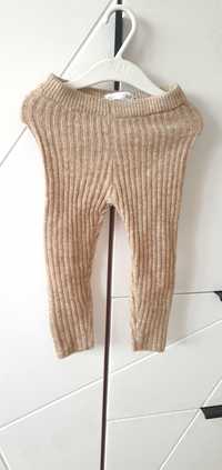Spodenki sweterkowe spodnie dzianinowe zara 86