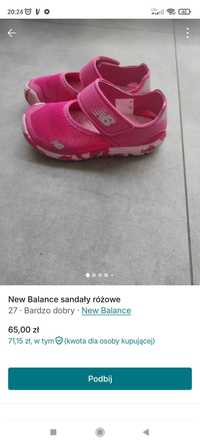 New balance dla dziewczynki