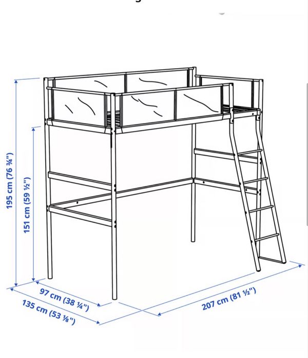 VITVAL Estrutura de cama alta