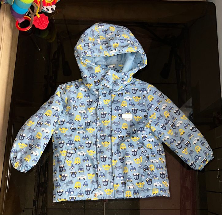 Зимовий комбінезон для хлопчика 9-12 12-18 куртка штани на флісі 80-86