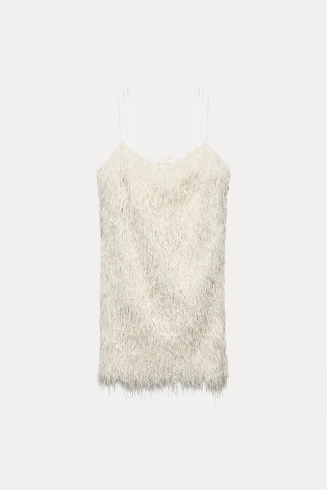 Сукня в пірʼя Zara XS-S