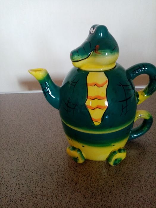 Чашка чайник "Крокодил"