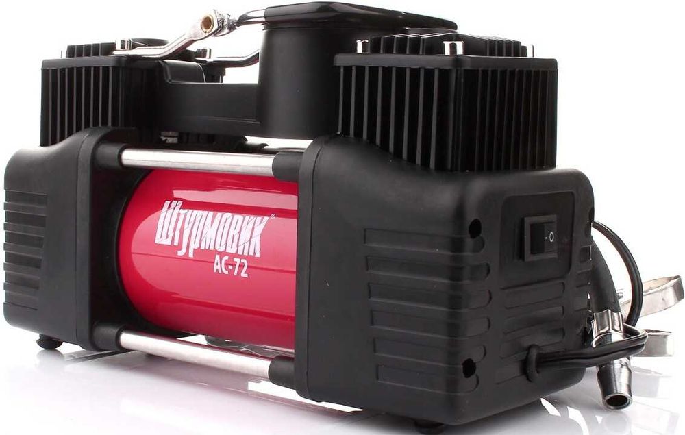 Автомобильный компрессор Штурмовик АС‑90 Однопоршневой, 90 л/мин