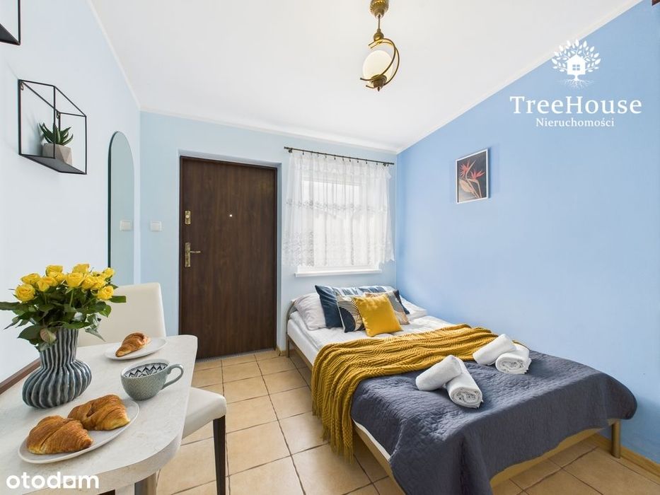 Kawalerka z garażem w centrum Mikołajek