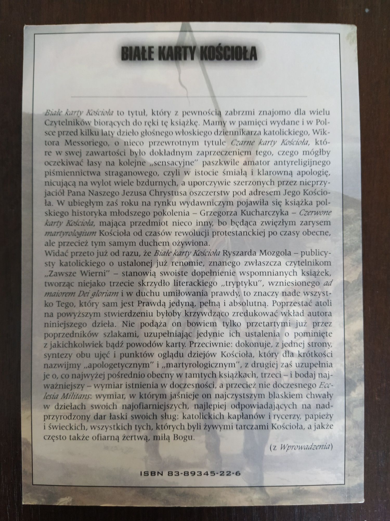 Białe Karty Kościoła - Ryszard Mozgol
