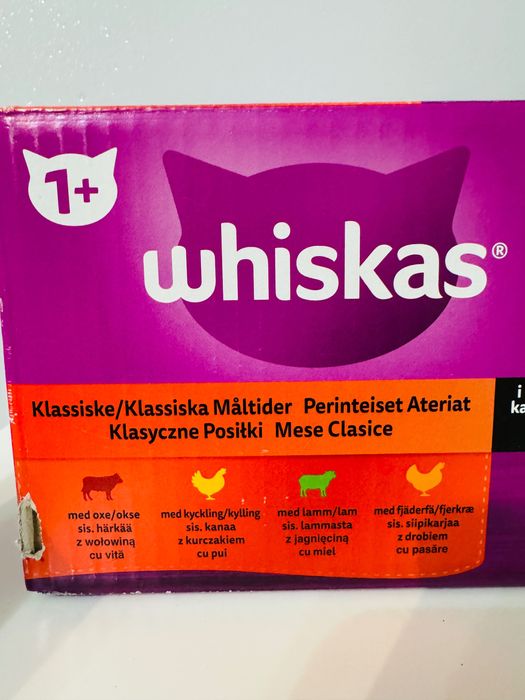 Nowe jedzenie dla kota Whiskas 51 saszetek kurczak wołowina jagnięcina