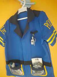 strój przebranie kostium policjant 6-10 lat 134