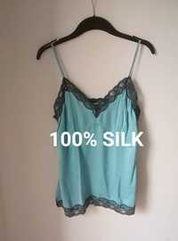 Top bluzka jedwab 100% silk s