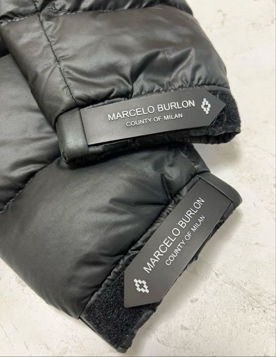 Пуховик marcelo burlon