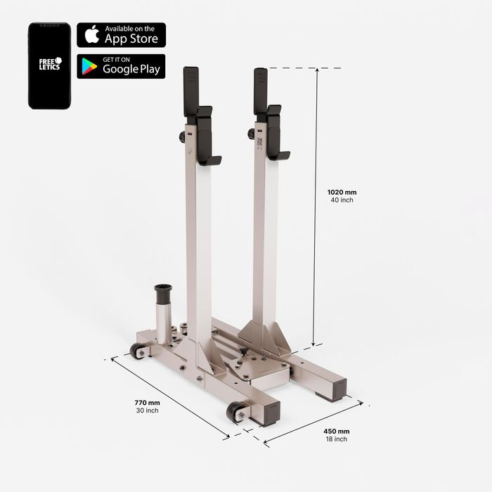 Rack de Musculação de 120 kg Ultracompacto e Dobrável em 2