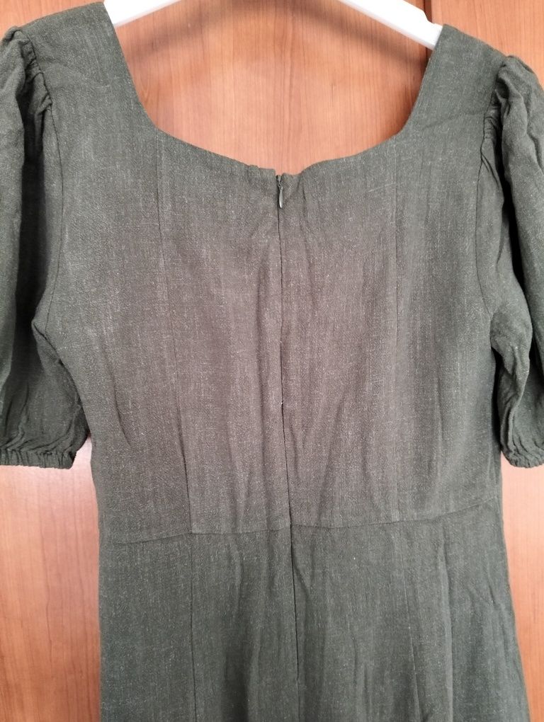 Vestido Longo Verde-musgo