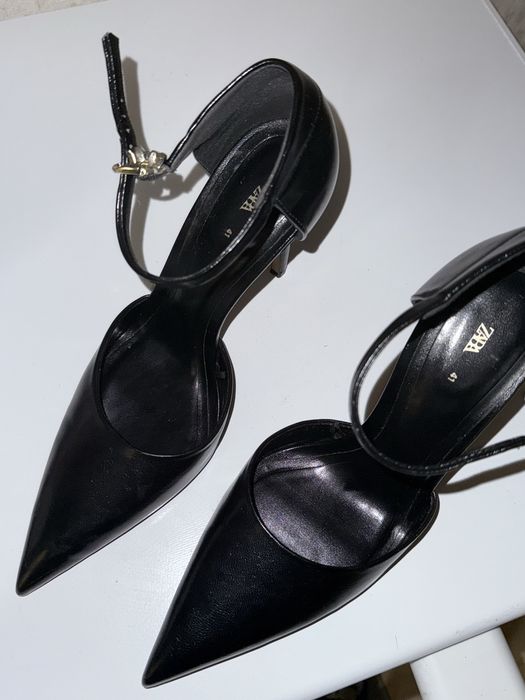 Лодочки Zara черные, 41 размер