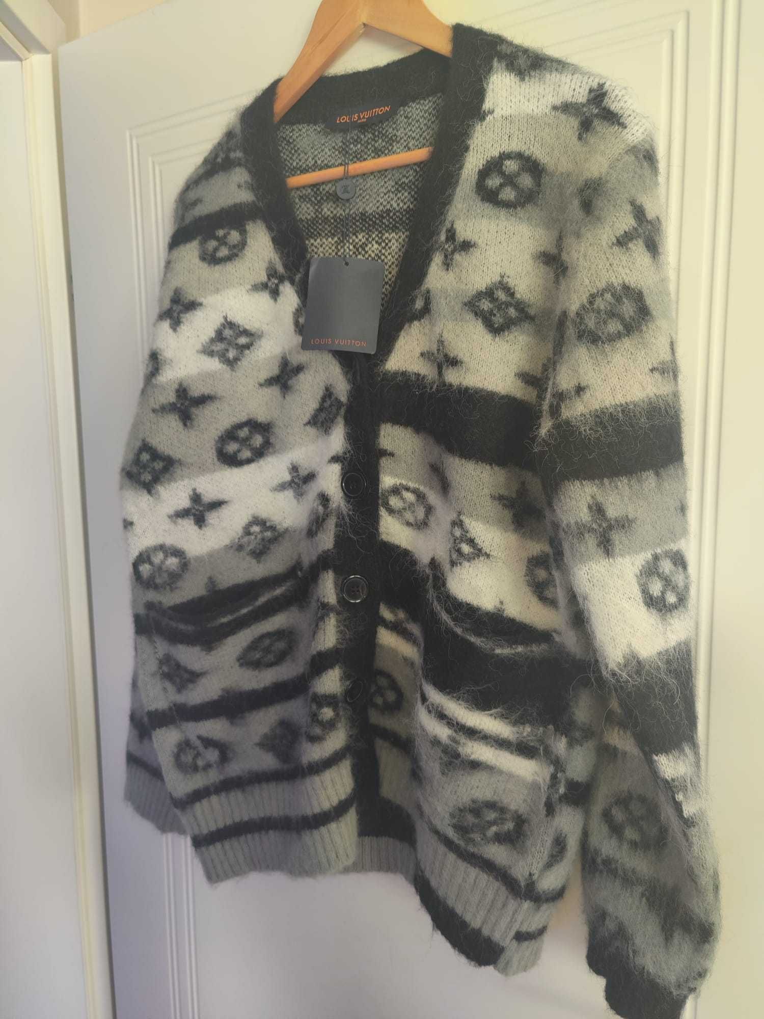 Louis vuitton sweter wełniany M plus szalik ysl