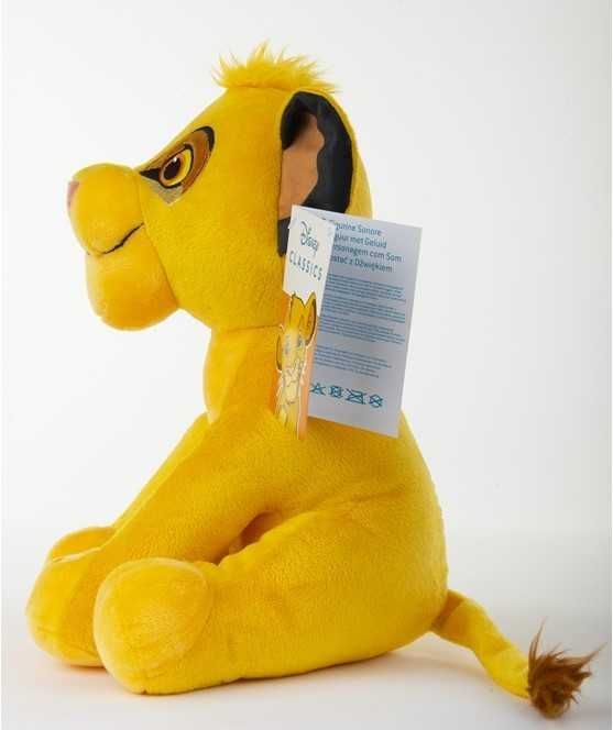 Peluche Disney Rei Leão Simba Júnior 30 e 50cm com som