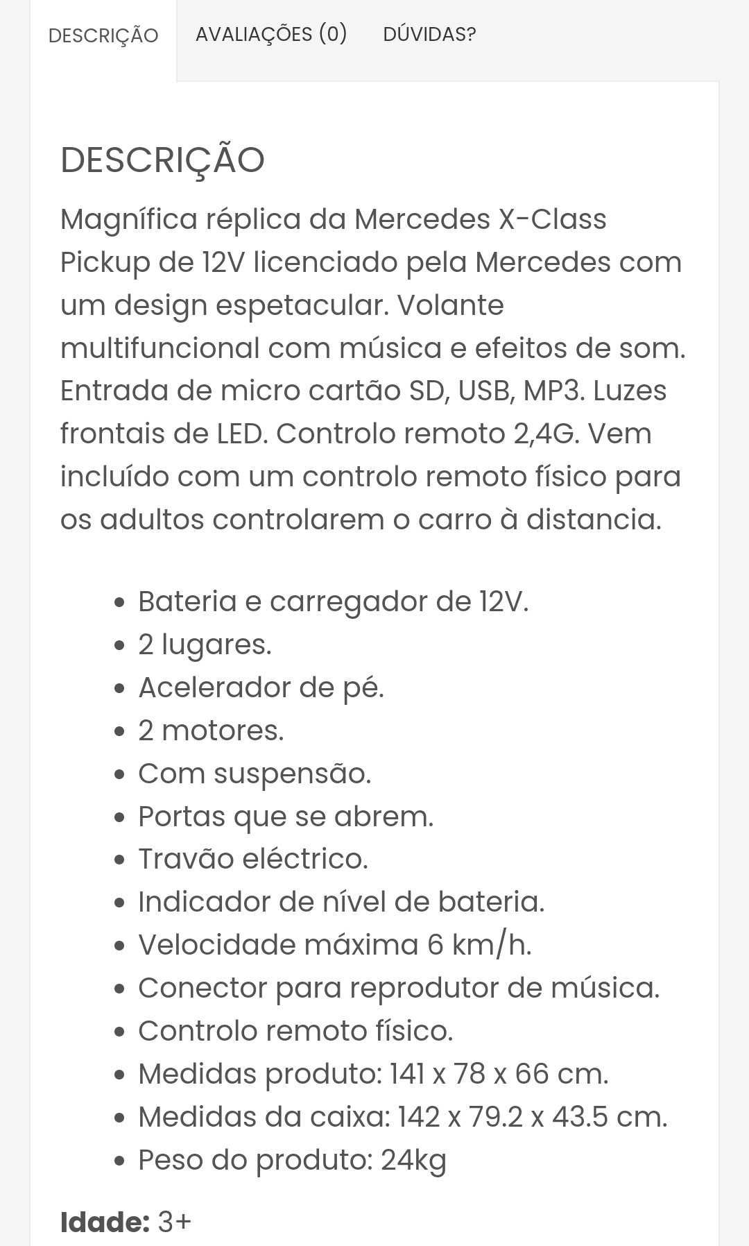 Carro elétrico mercedes
