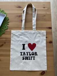 Torba bawełniana i love Taylor Swift merch swiftie the eras tour