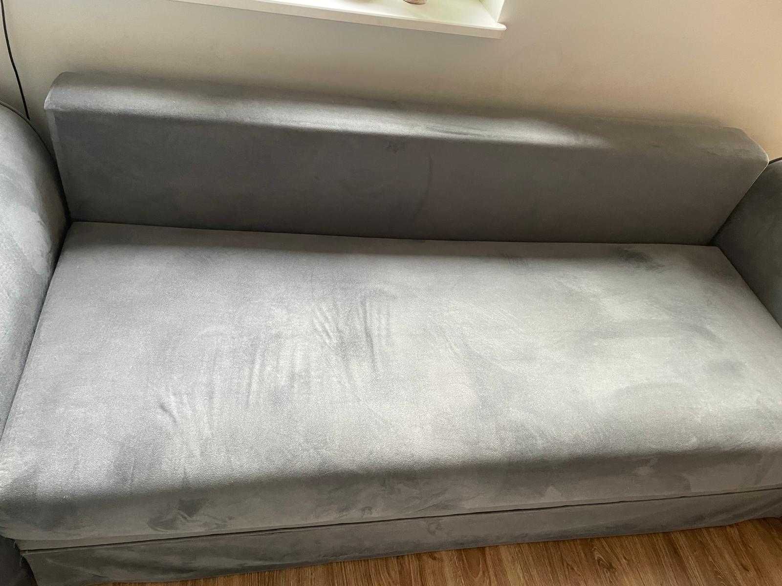 Sofa rozkładana szara