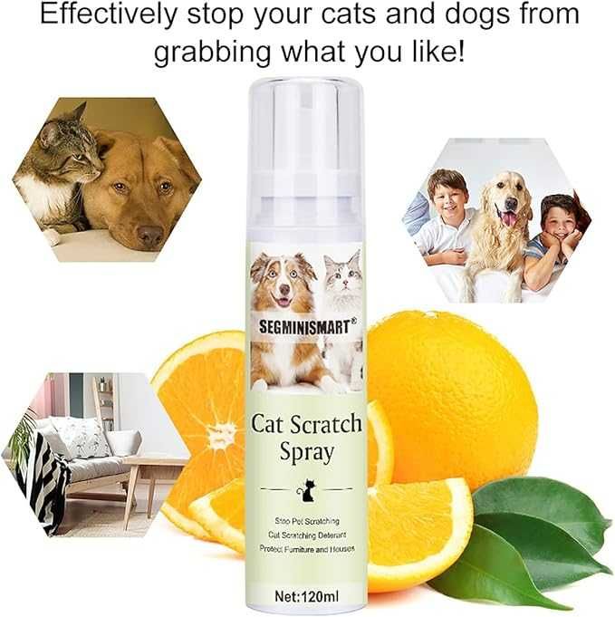 Spray przeciw drapaniu dla kota kotów odstraszający 120ml