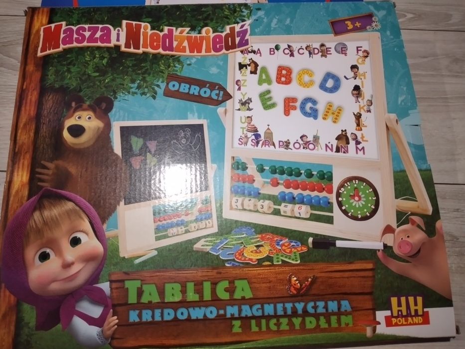 Tablica kredowo-magnetyczna z liczydłem