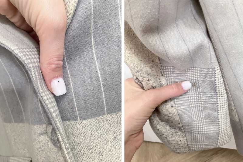 Marynarka wełna kaszmir premium vintage żakiet we wzory patchwork