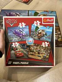 Puzzle trefl 4w1 autka