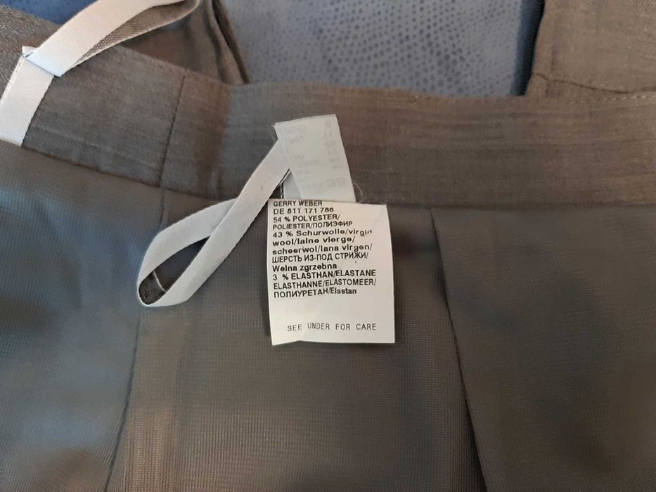 Юбка серая Gerry Weber  новая 38р./Лаконічна спідниця міді сіра S/M