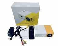 Przenośny Rzutnik Mini Projektor LED Full Zestaw Pilot Zasilacz HD USB