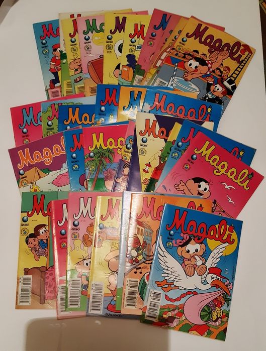 BD Cebolinha, Cascão, Magali, Chico Bento, Mónica anos 90