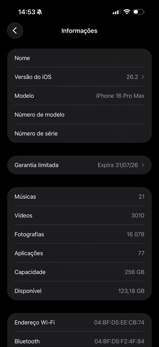 Iphone 16 pro max 256GB