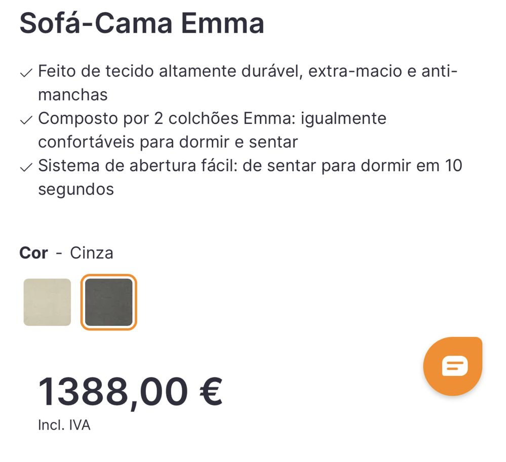 Sofá cama Emma NOVO