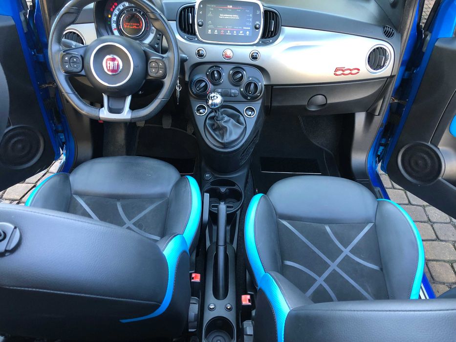 Abarth-Fiat 500S-1.3 JTD-2018rSport Cabrio KliNaviSkórAlum16Xeon Iwłaś