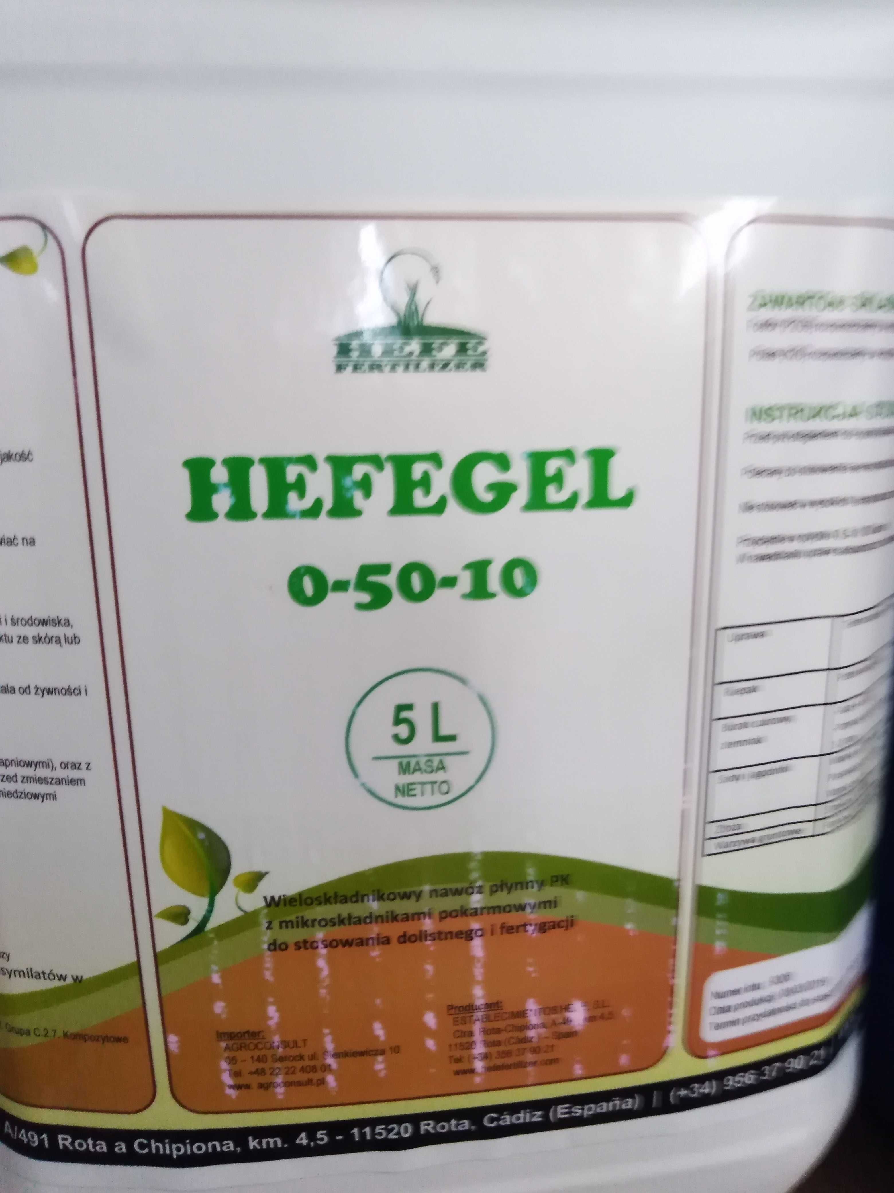 Hefegel, nawóz dolistny fosforowy