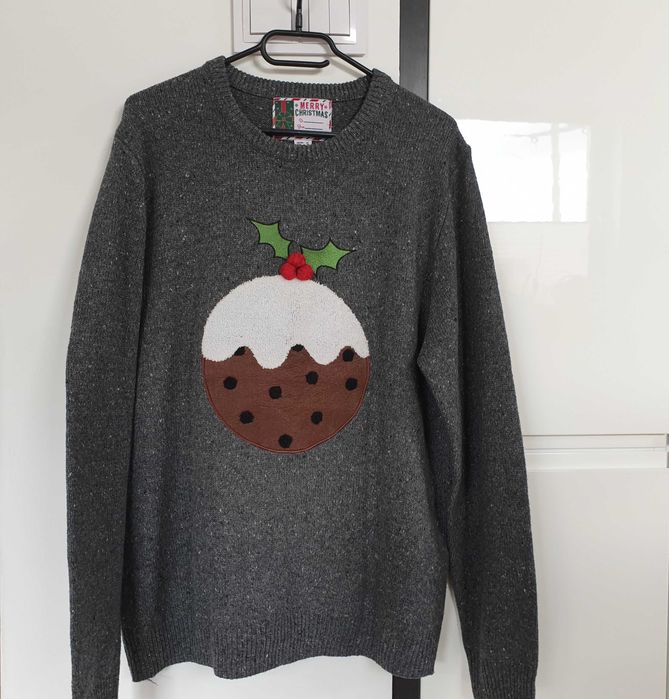 Sweterek, zimowy, świąteczny, 100% akryl, Cedar Wood State, rozmiar XL