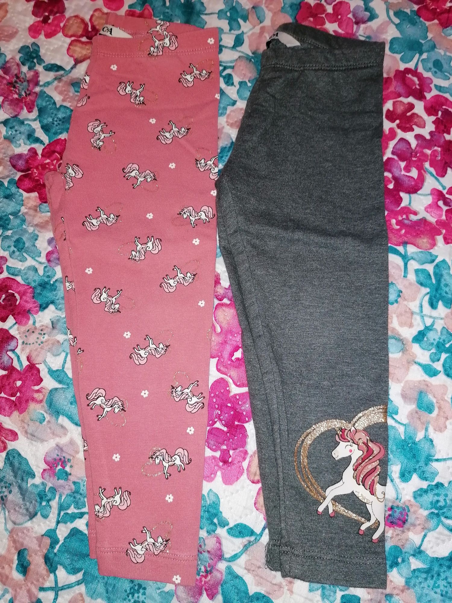 Conjunto de 2 leggings cardadas, unicórnio