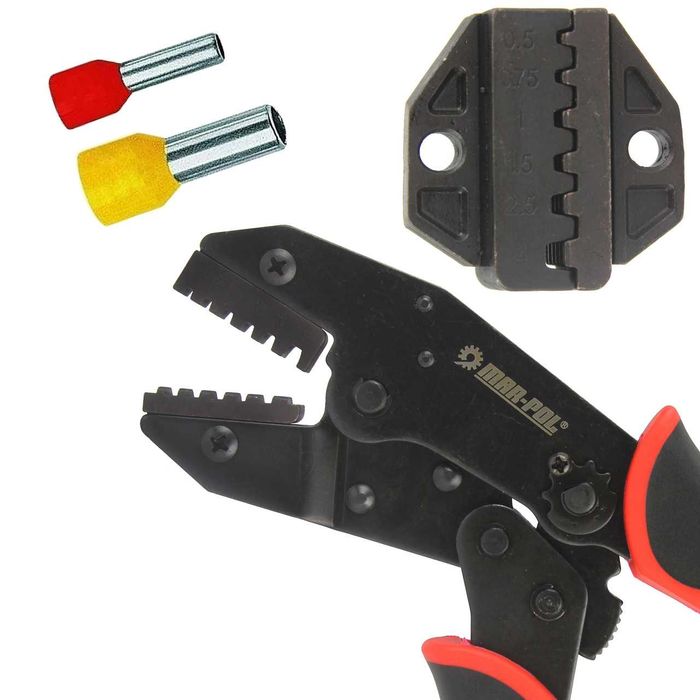 Кліщі для зажиму, монтажу роз'ємів Mar-Pol M49533 0,5 мм² - 10 мм²