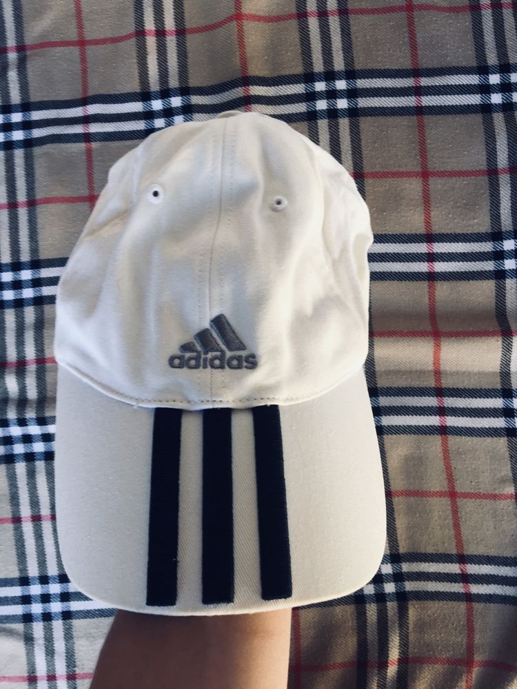 Бейсболка Adidas White белая оригинальная кепка