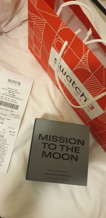 Omega Swatch Mission to the Moon *Novo com Fatura
