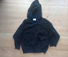 Sweter Zara r. 98 z kapturem czarny