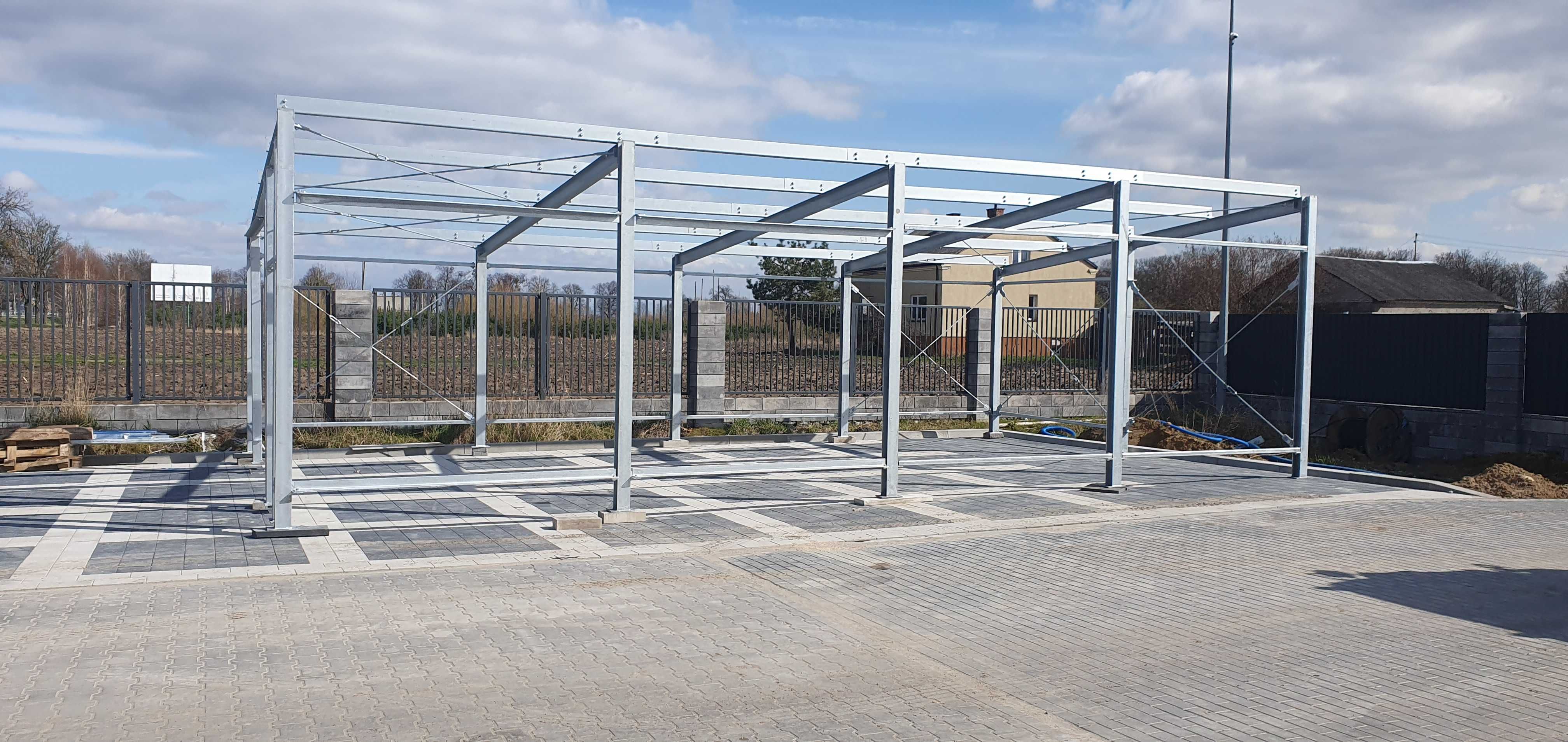 biuro, wiata, magazyn, hala, 6 x 12 x h= 3 i 4 m, dach jednospadowy,