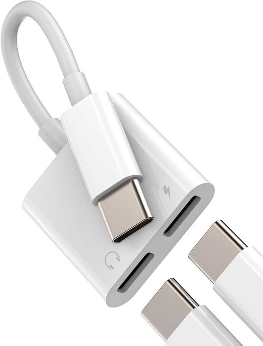 Adapter na słuchawki adapter DAC USB C podwójna wtyczka rozdzielac 2w1
