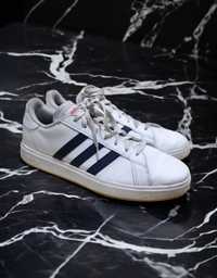 buty sportowe adidas classics grand court base 2.0 białe skóra 47