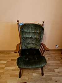 Fotel stylowy, brązowy, niem