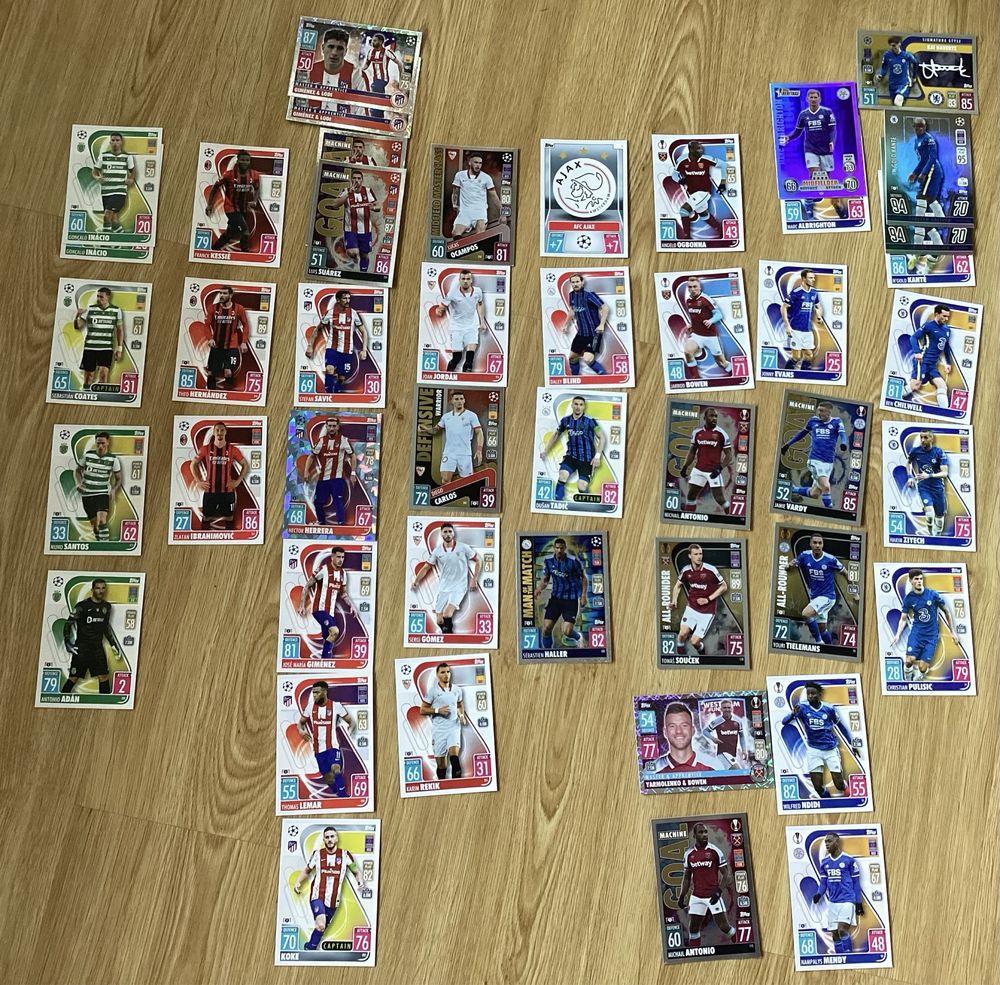 Coleção Match Attax 2021/22 - preco na descrição