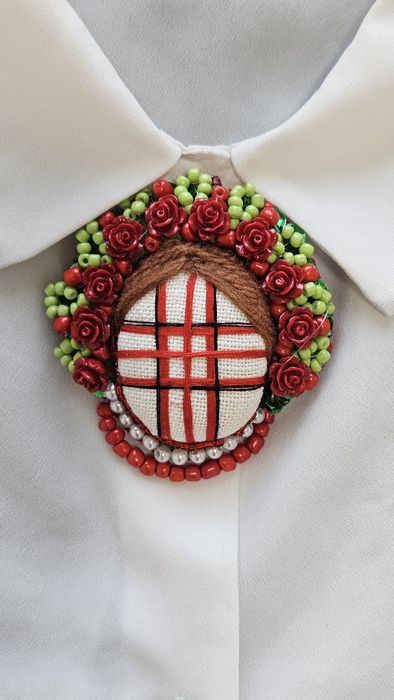 Брошка лялька-мотанка. Український подарунок,оберіг