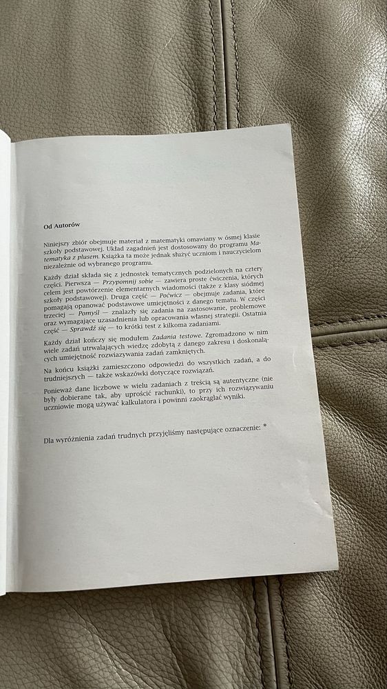 Zbiór zadań do matematyki dla klasy 8 matematyka z plusem GWO