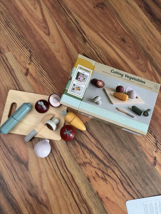 Drewniane warzywa do krojenia znanej marki Little Dutch