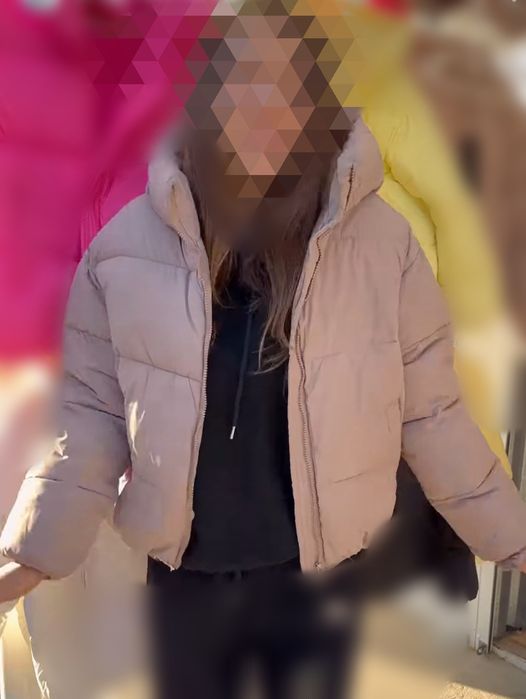 Куртка осінь беж оверсайз М-Л